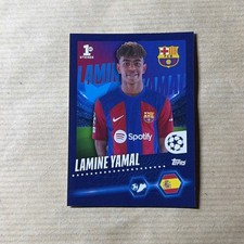 138 YAMAL BARCELONE TOPPS UEFA CHAMPIONS LEAGUE 2023-24 2024 STICKERS FOOT