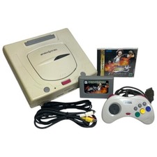 Console Sega Saturn White avec manette,1 jeu KOF95/JAPON testé fonctionnel