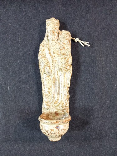 Vierge faience xxe hulotte - faience,