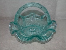 Panier en verre Bleu de