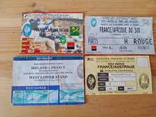 Rare Lot De Billets Rugby Match Équipe De France Années 90