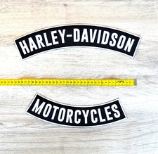 Ecusson dorsal Harley Davidson motorcycles XXL 36cm pour blouson patch biker 🏍️