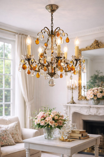 Lustre murano vintage feux - murano, 5
