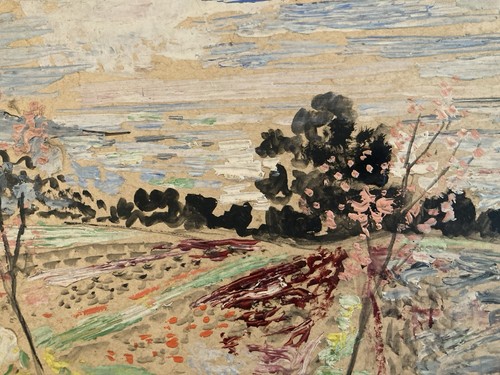 Belle peinture huile panneau
