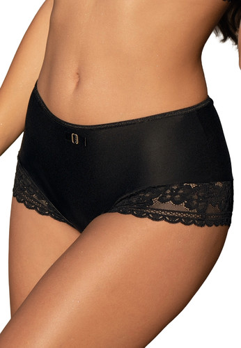 Culotte haute noire roza - culotte,