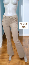 un deux trois 1-2-3 Taille 36 Neuf  🧡 pantalon jeans denim beige bootcut
