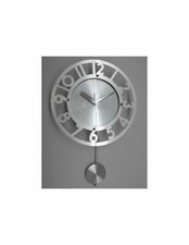 HORLOGE METAL AVEC BALANCIER 25 cm x 35 cm