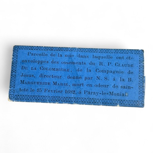 Rare reliquaire soie ossements - rare,