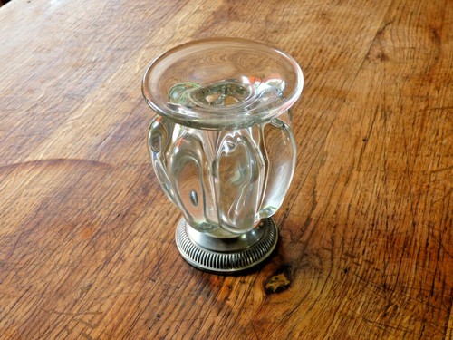 Jolie vase verre épais - en,
