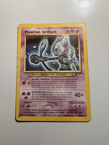 Carte pokémon mewtwo - pokémon,
