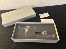 Lot 2 portes couteaux modèle sylfides cristal Lalique France (prix du coffret)