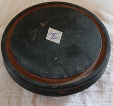 Ancien socle de globe de mariée ou pendule. Bois noirci.NAPOLEON III XIXé (X)