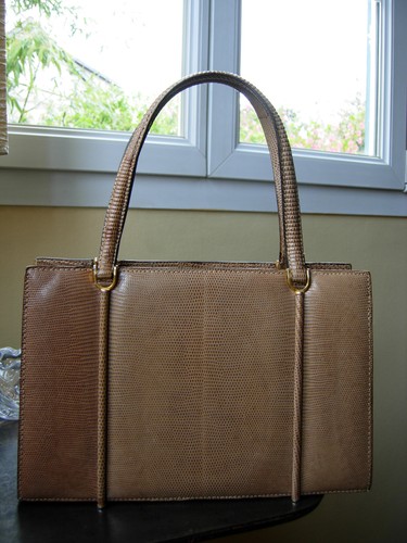 Sac lézard vintage - sac,