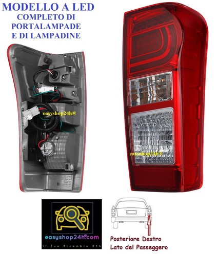 Feu arriere droite - feu, pour