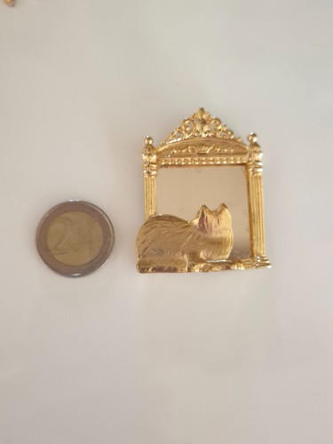Broche vintage chat devant - vintage,