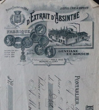 Traite facture Absinthe