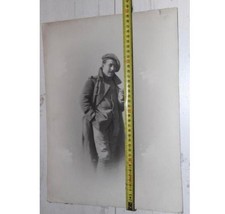 BELLE ET GRANDE PHOTO CHASSEUR ALPIN TARTE BLEU HORIZON OU KAKI 14 18 WW1 39 45