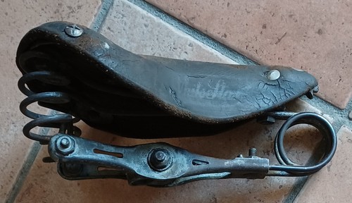 Cyclisme ancienne selle cuir - selle,