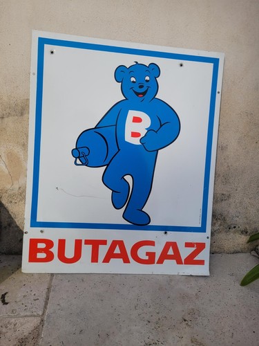 Plaque émaillée butagaz - plaque,