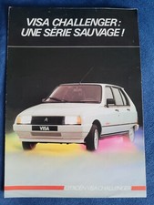 catalogue depliant citroen visa challenger  1985