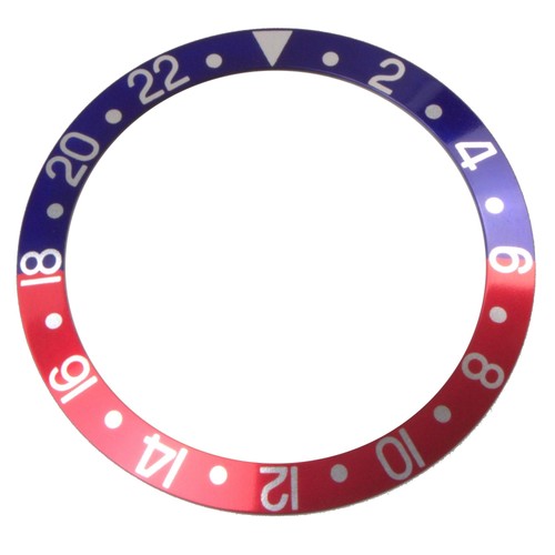 Lunette incrustée bleu/rouge