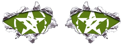 Army metal dechire - 2, us