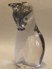 Grand chat debout  en cristal