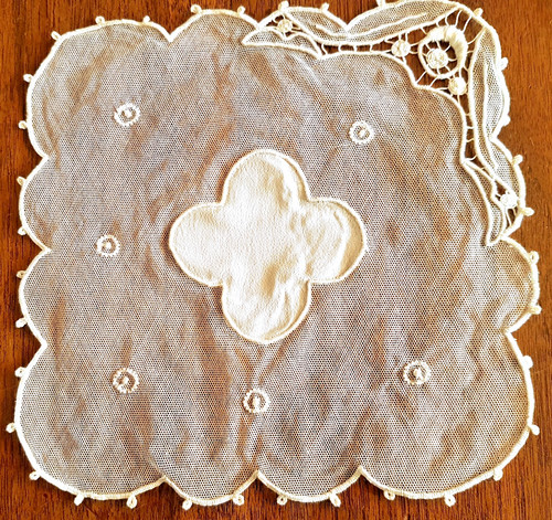 Napperon ancien tulle - napperon, -ancien