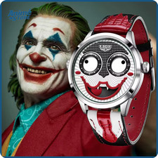 ? Montre Homme Joker 2025 – Cadran Clown LIGE – Quartz Étanche Cuir Idée Cadeau
