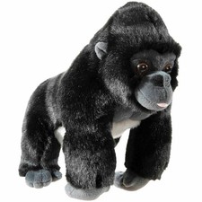 Heunec Animaux menacés Gorille, Doudou, peluche, animal en tissu, 25 cm, 289277
