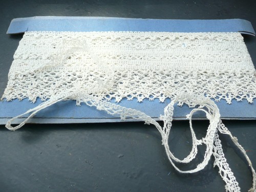Dentelle ancienne en coton - dentelle,