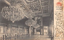 CPA BELGIQUE / BRUXELLES / PALAIS ROYAL / LA SALLE DES MARBRES / TIMBRE AU VERSO