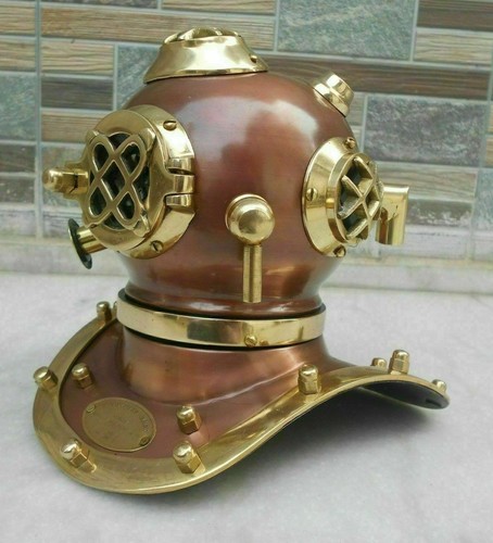 Casque plongée laiton - casque, de