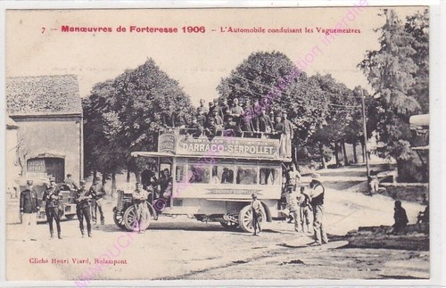 Cpa ww1 militaria autobus - militaria,