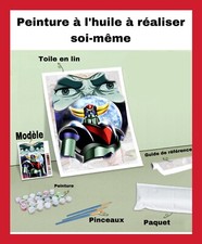 KIT DE PEINTURE À L’HUILE ART NUMÉRO POSTER TOILE GOLDORAK UFO ROBOT FIGURINE