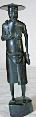Statue pêcheur asiatique - de,