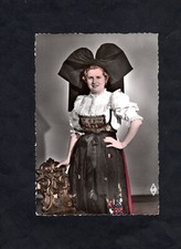 Carte postale CPSM Alsace : jeune alsacienne