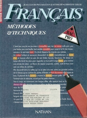 Français bac pro méthodes - bac,