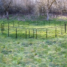 Parc Enclos Cage Chiots Chiens Animaux Lapin Petigi Métal Solide 100cm Exterieur