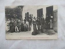 CPA DOS VERT LANDES 40 UNE NOCE LE MAITRE DE MAISON INTRODUISANT LES EPOUX