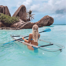 Transparent 2 Personne 3.4m Kayak Canoë Avec Coloré Lumières LED Neuf