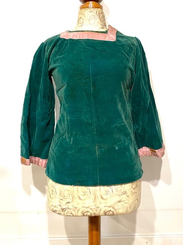Ancien chemisier style velours - style,
