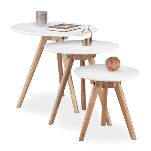 Lot guéridons tables - de,