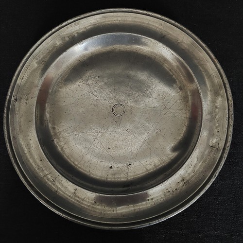 Plat rond étain - rond, xviiième
