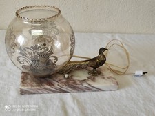 Ancienne Lampe de Chevet Paon