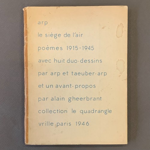 Jean arp siège de - /, l'air
