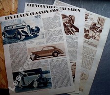 Document Photo Automobile Hotchkiss Salmson Fiat Peugeot Deauville Licorne  1933