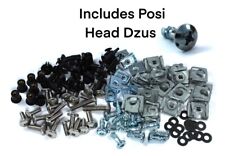 Yamaha R1 2004-2006 Tête de fourche & pare-brise Inox kit boulons + Pozi dzus