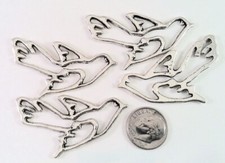 4 Antiqued Silver Plated