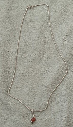 Collier ancien argent massif - collier,